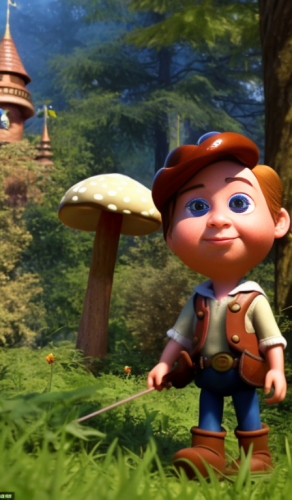 00699-452986963-beatiful-pixar-robin-hood-martinrudat-adorable-eyes-large-expressive-eyes-in-a-forrest-toadstool-mushrooms-castle-sunset-8